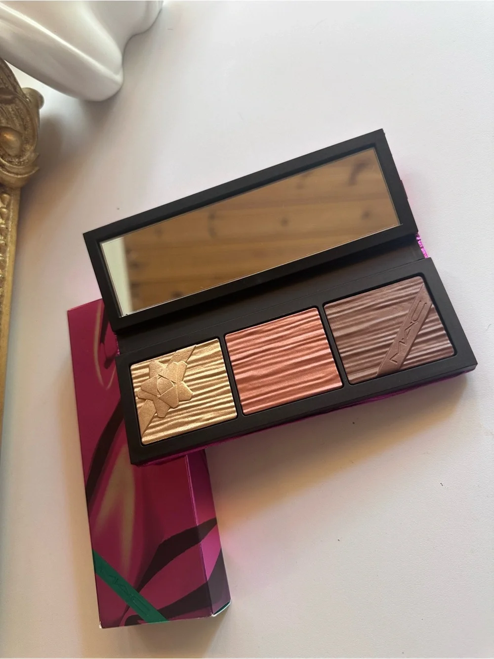 MAC Cosmetics Shiny Pretty Things Face Palette Trio in Medium Deep